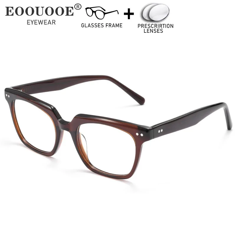Fashiono Square Acetate Eyewear Prescription Glasses Myopia Hyperopia Eyeglasses Progressive Recipe Lenses Reading Optical
Fashiono Square Acetate Eyewear Prescription Glasses Myopia Hyperopia Eyeglasses Progressive Recipe Lenses Reading Optical