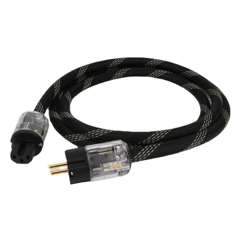 Front-stage CD power amplifier, single crystal copper silver-plated fever European standard American standard power cord
Front-stage CD power amplifier, single crystal copper silver-plated fever European standard American standard power cord