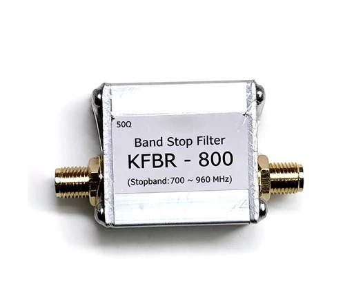 KFBR-800 band-stop filter notch 700-960MHz removes GSM/CDMA interference low insertion loss
KFBR-800 band-stop filter notch 700-960MHz removes GSM/CDMA interference low insertion loss