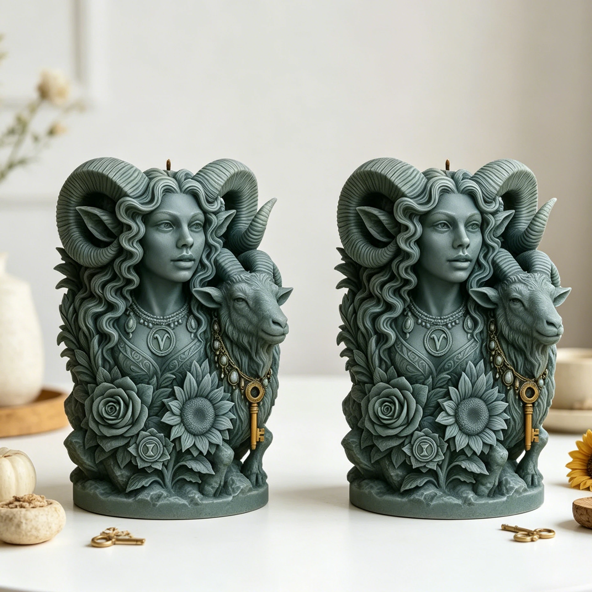 3D Goat Goddess Cylinder Candle Silicone Mold DIY for Epoxy Plaster Wax Aromatherapy Handmade Craft Home Decor Gift
3D Goat Goddess Cylinder Candle Silicone Mold DIY for Epoxy Plaster Wax Aromatherapy Handmade Craft Home Decor Gift