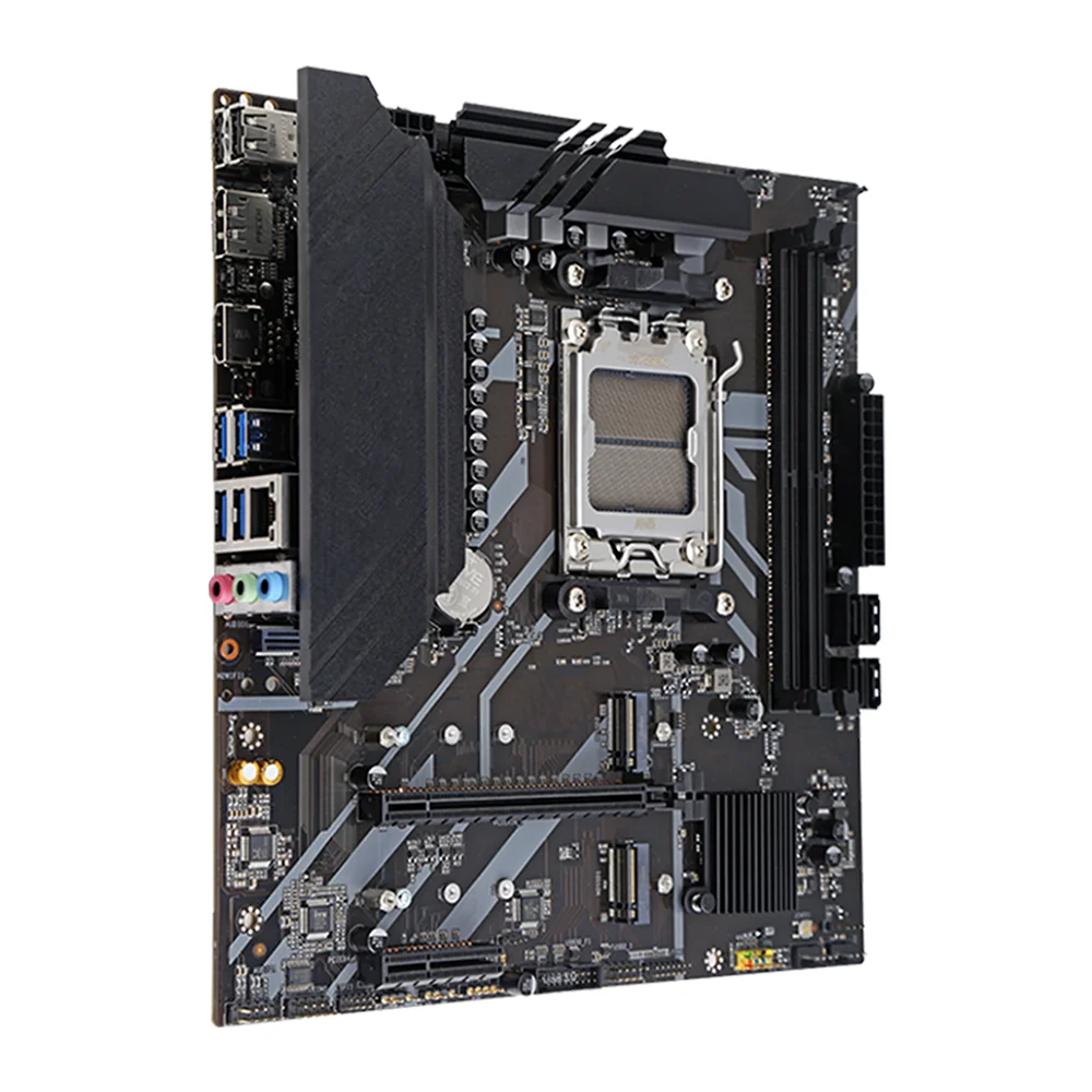 HISWISER B650 PRO ATX Motherboard BLACK Support AMD B650 Chipset AM5 Ryzen 7000/8000 series processors DDR5 MAX 96GB M.2 SSD
HISWISER B650 PRO ATX Motherboard BLACK Support AMD B650 Chipset AM5 Ryzen 7000/8000 series processors DDR5 MAX 96GB M.2 SSD