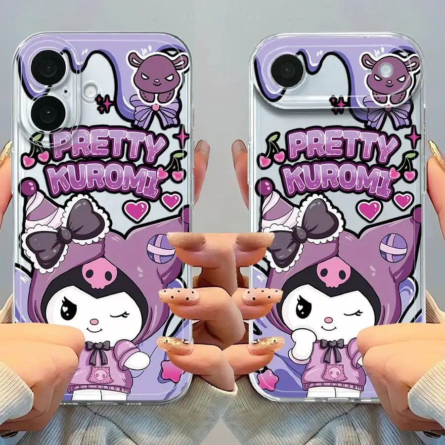 Soft Phone Cover Case for iPhone 17 Pro Max 13 Pro 15 11 XR 17e 14 Plus XS Max 16 12 Mini Air Sanrio Cute Kuromi
Soft Phone Cover Case for iPhone 17 Pro Max 13 Pro 15 11 XR 17e 14 Plus XS Max 16 12 Mini Air Sanrio Cute Kuromi