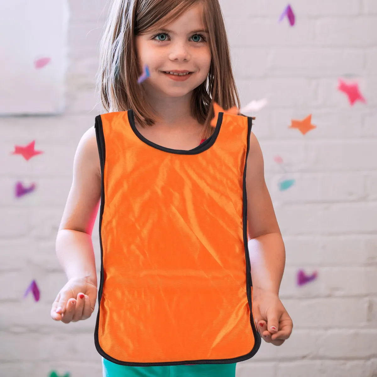 6Pcs Orange Training Vest for Easy-on-Off Loose-Fit Breathable Polyester Football Scrimmage Vest Soccer Basketball
6Pcs Orange Training Vest for Easy-on-Off Loose-Fit Breathable Polyester Football Scrimmage Vest Soccer Basketball