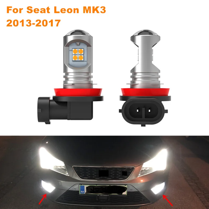For Seat Leon 3 MK3 2013-2017 2pcs/lot Canbus Error Free White LED Car Front fog light Fog Lamp
For Seat Leon 3 MK3 2013-2017 2pcs/lot Canbus Error Free White LED Car Front fog light Fog Lamp
