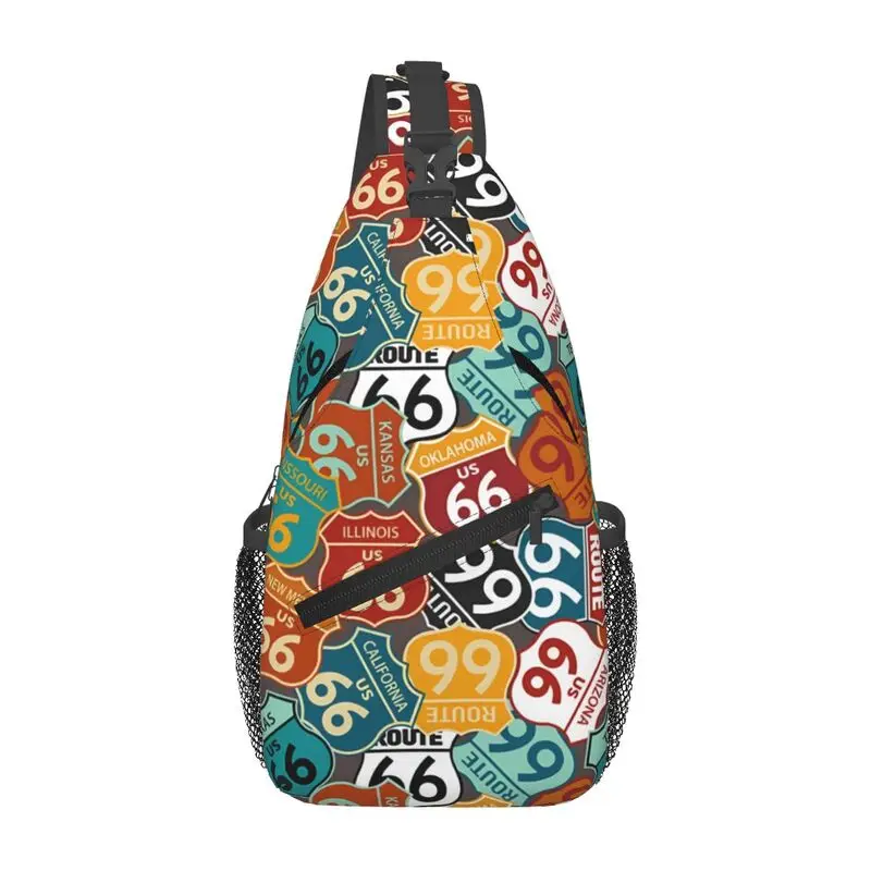 Mother Road Route 66 Sling Crossbody Backpack Men Custom America's Highway Shoulder Chest Bag for Cycling Camping Daypack
Mother Road Route 66 Sling Crossbody Backpack Men Custom America's Highway Shoulder Chest Bag for Cycling Camping Daypack