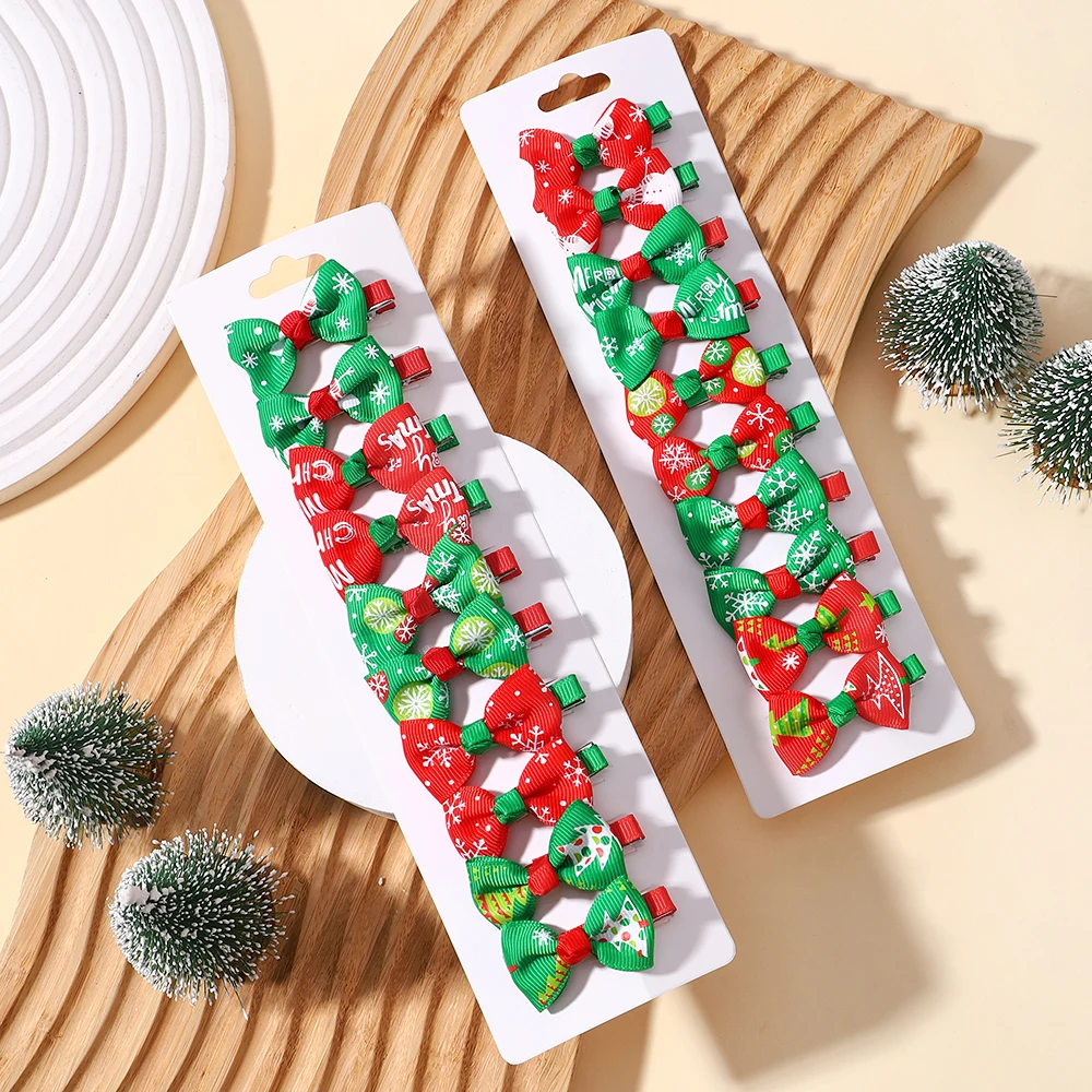10Pcs/lot Christmas New Years Hair Bows Hair Clip for Baby Girl Hairpin Ribbon Bow Decorations Supplies Baby Hair Accessories
10Pcs/lot Christmas New Years Hair Bows Hair Clip for Baby Girl Hairpin Ribbon Bow Decorations Supplies Baby Hair Accessories