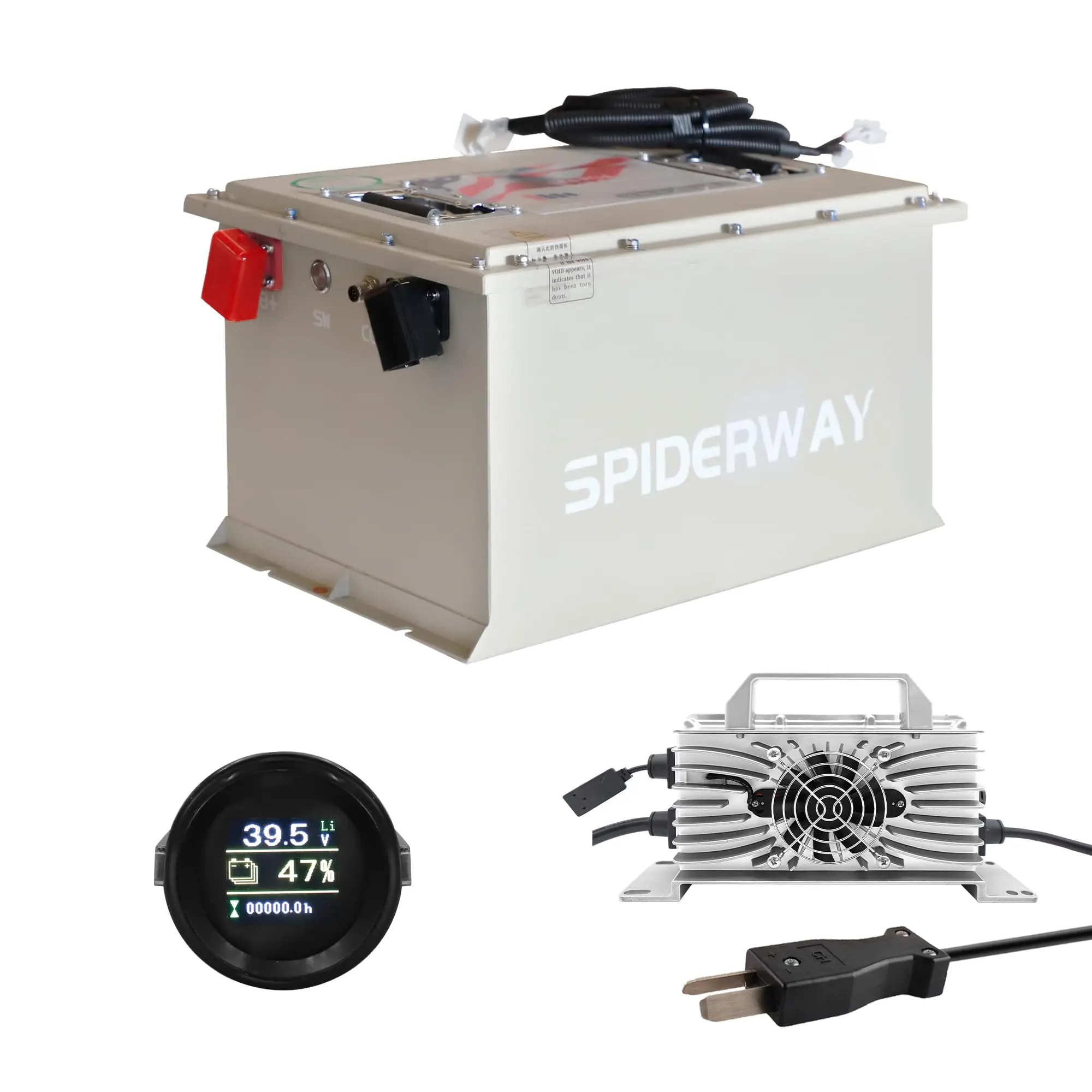48V 105Ah LiFePO4 Lithium Golf Cart Battery, 200A BMS, with Crowfoot Plug Battery Charger, for EZGO Yamaha Club car Golf Cart
48V 105Ah LiFePO4 Lithium Golf Cart Battery, 200A BMS, with Crowfoot Plug Battery Charger, for EZGO Yamaha Club car Golf Cart