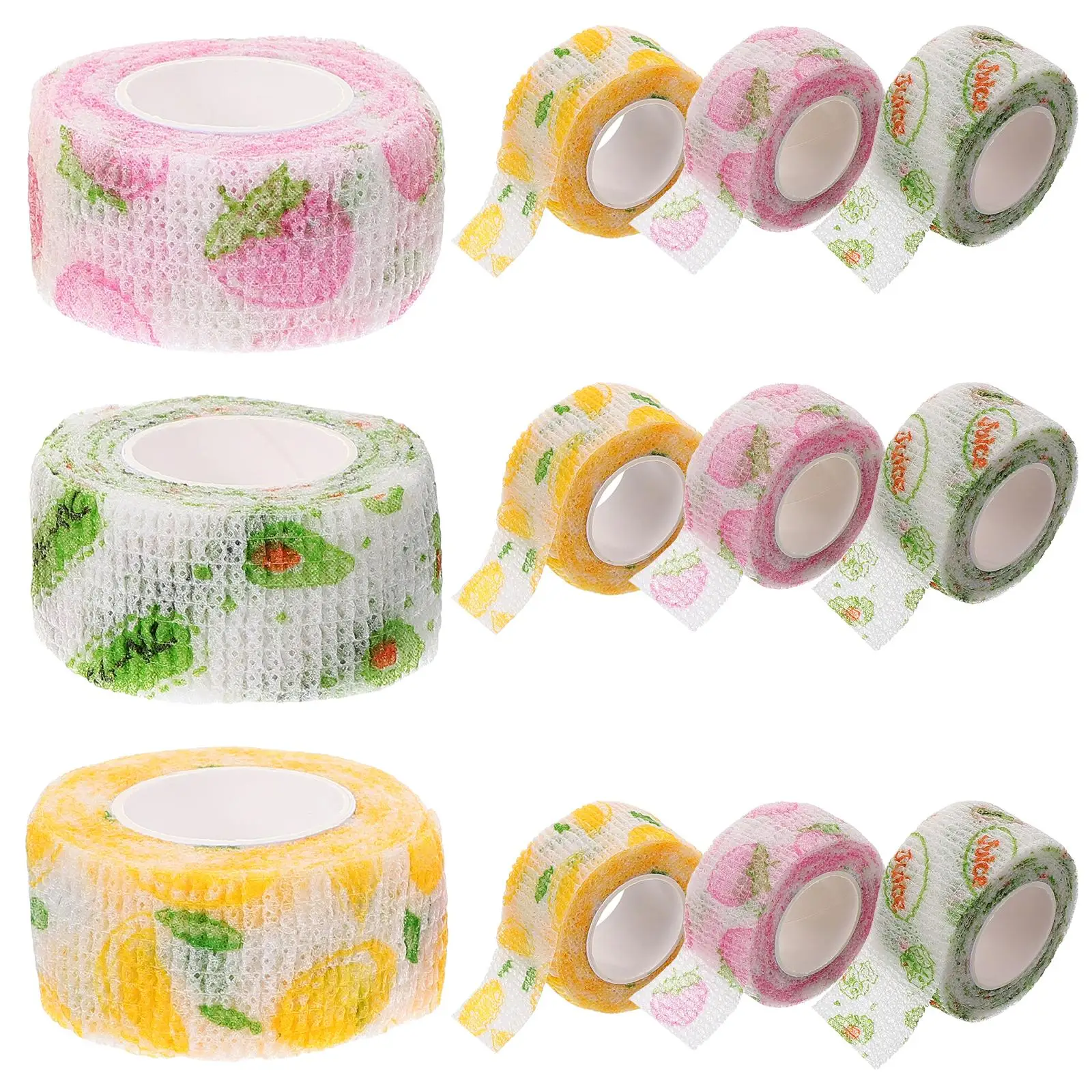 12pcs Finger Bandage Non Woven Elastic Adhesive Sports Tape 4Avocado 4Strawberry 4Lemon Wrap Head Injuries
12pcs Finger Bandage Non Woven Elastic Adhesive Sports Tape 4Avocado 4Strawberry 4Lemon Wrap Head Injuries