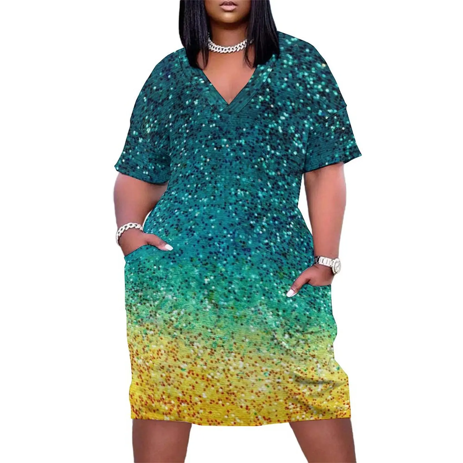 Blue and yellow Ombre Loose Pocket Dress luxury dresses Women's summer skirt ladies dresses for special occasion
Blue and yellow Ombre Loose Pocket Dress luxury dresses Women's summer skirt ladies dresses for special occasion