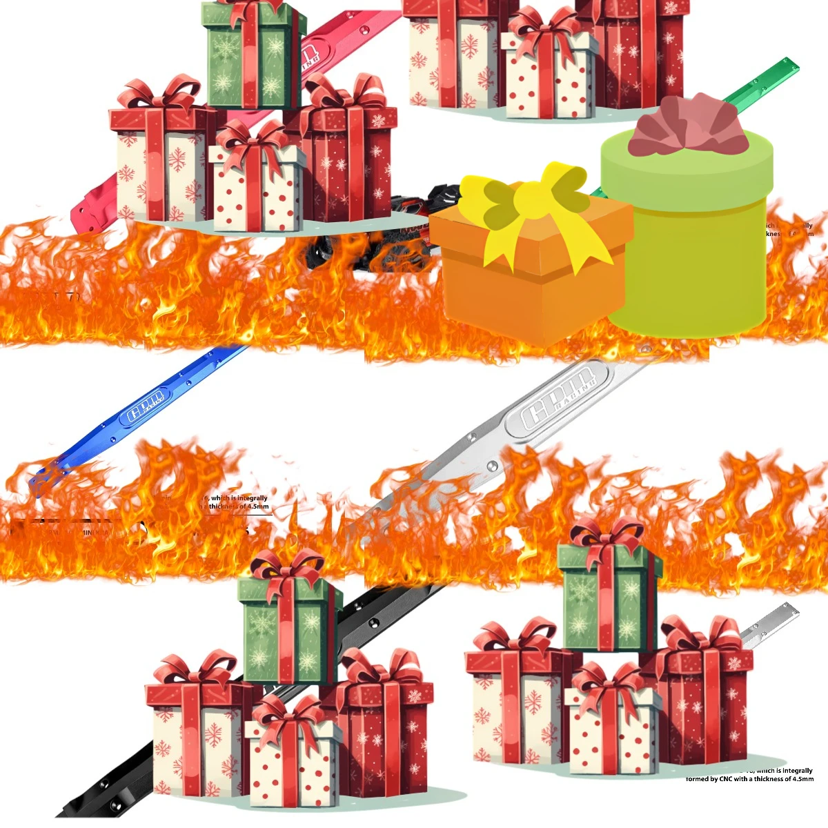 Защитная дуга шасси GPM из сплава 7075-T6 для ARRMA 1/16 MINI KRATON 3S
Защитная дуга шасси GPM из сплава 7075-T6 для ARRMA 1/16 MINI KRATON 3S