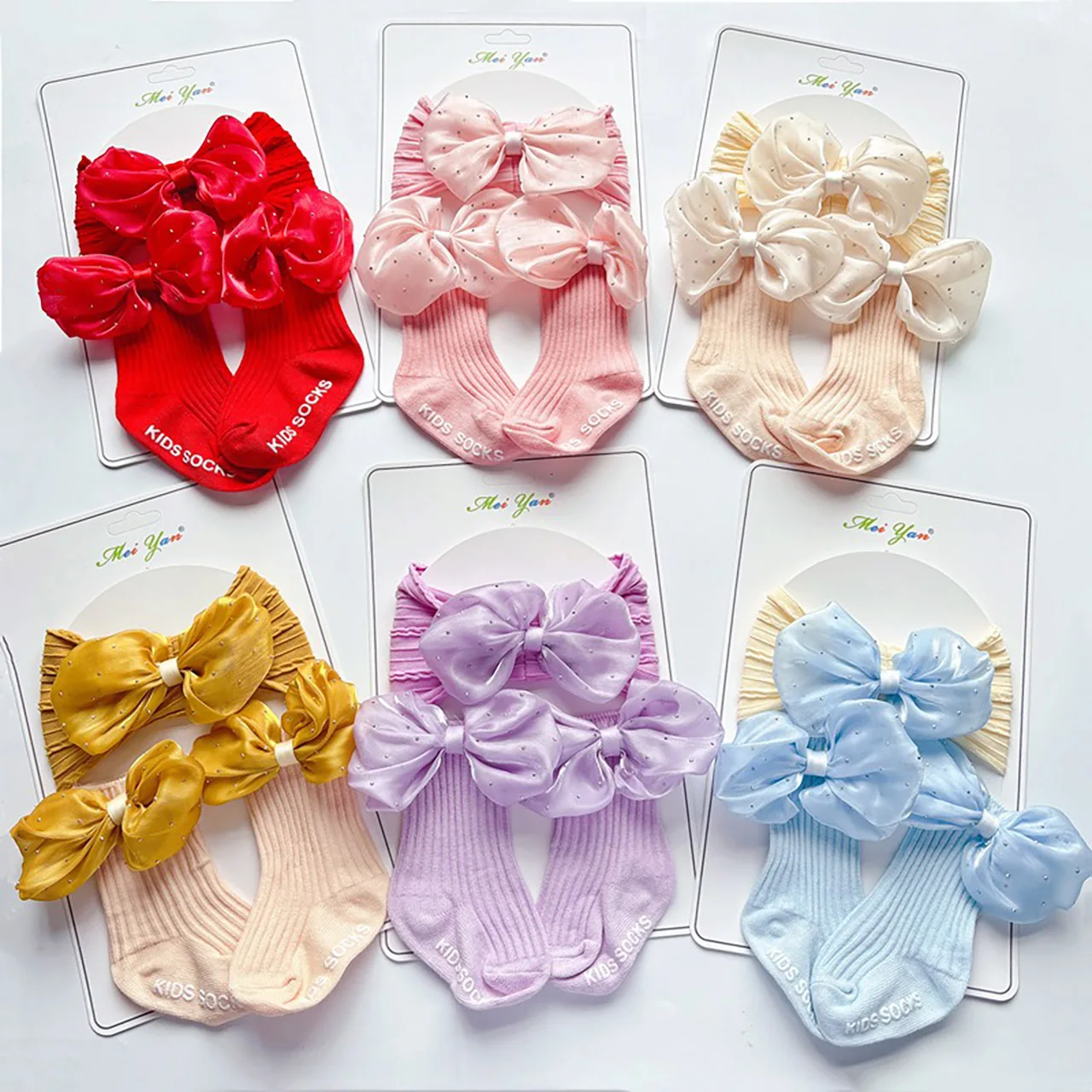 2Pcs Shiny Rhinestones Bow Headband Socks Set Princess Girl Mesh Bowknot Hairband Anti-slip Toddler Calf Sock Infant Headwear
2Pcs Shiny Rhinestones Bow Headband Socks Set Princess Girl Mesh Bowknot Hairband Anti-slip Toddler Calf Sock Infant Headwear
