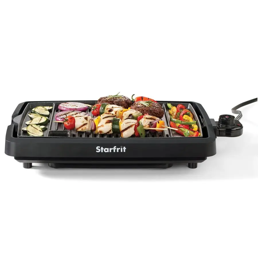 The Rock Indoor Smokeless Electric BBQ Grill NonStick 10 x 16 Cooking Surface Adjustable Temperature
The Rock Indoor Smokeless Electric BBQ Grill NonStick 10 x 16 Cooking Surface Adjustable Temperature