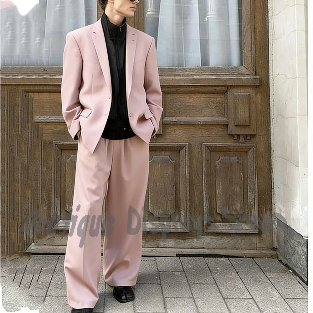 Fashion Trend Full Men Suits Loose Casual Two Pieces Set Notch Lapel Single Breasted Blazer Pants Party Suit High Quality
Fashion Trend Full Men Suits Loose Casual Two Pieces Set Notch Lapel Single Breasted Blazer Pants Party Suit High Quality