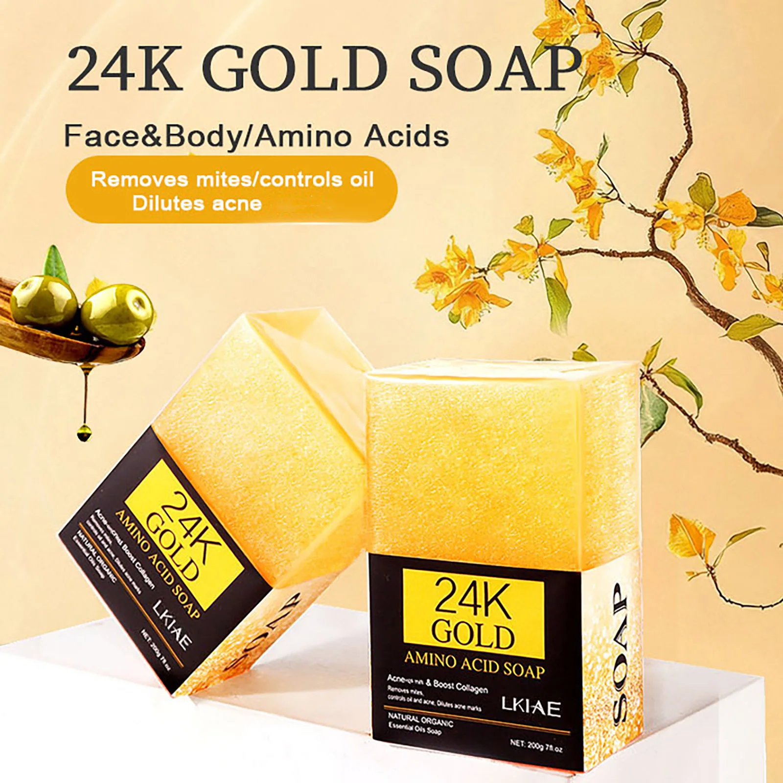 Мыло LKIAE 24k Gold Amino Acid Whitening Soap, отбеливающее, уменьшающее темные пятна и прыщи, глубоко очищающее кожу, с маслом ши и оливковым маслом, для лица и тела.
Мыло LKIAE 24k Gold Amino Acid Whitening Soap, отбеливающее, уменьшающее темные пятна и прыщи, глубоко очищающее кожу, с маслом ши и оливковым маслом, для лица и тела.
