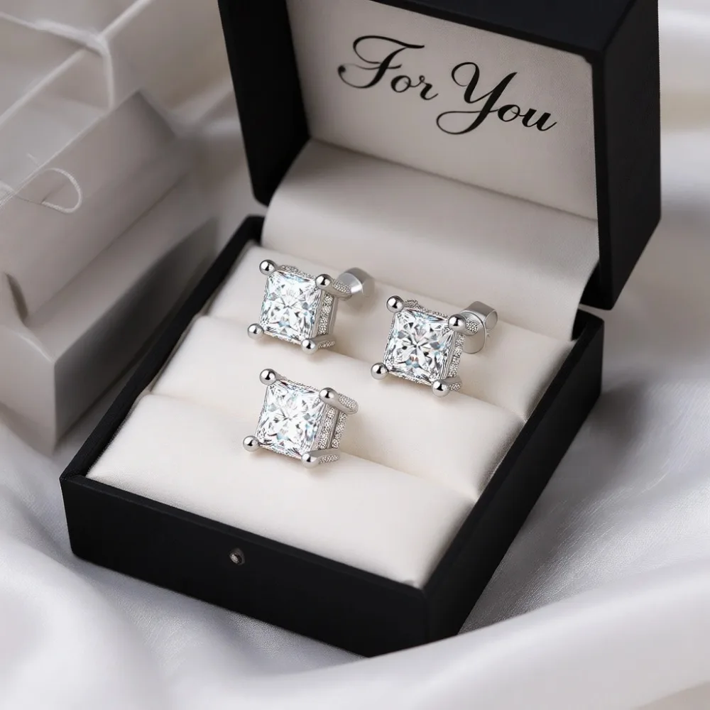 Серьги-гвоздики с муассанитом 1-3 карата, серебро 925 пробы, покрытие из белого золота 18 карат, гипоаллергенные, с плоской винтовой застежкой, подарок
Серьги-гвоздики с муассанитом 1-3 карата, серебро 925 пробы, покрытие из белого золота 18 карат, гипоаллергенные, с плоской винтовой застежкой, подарок