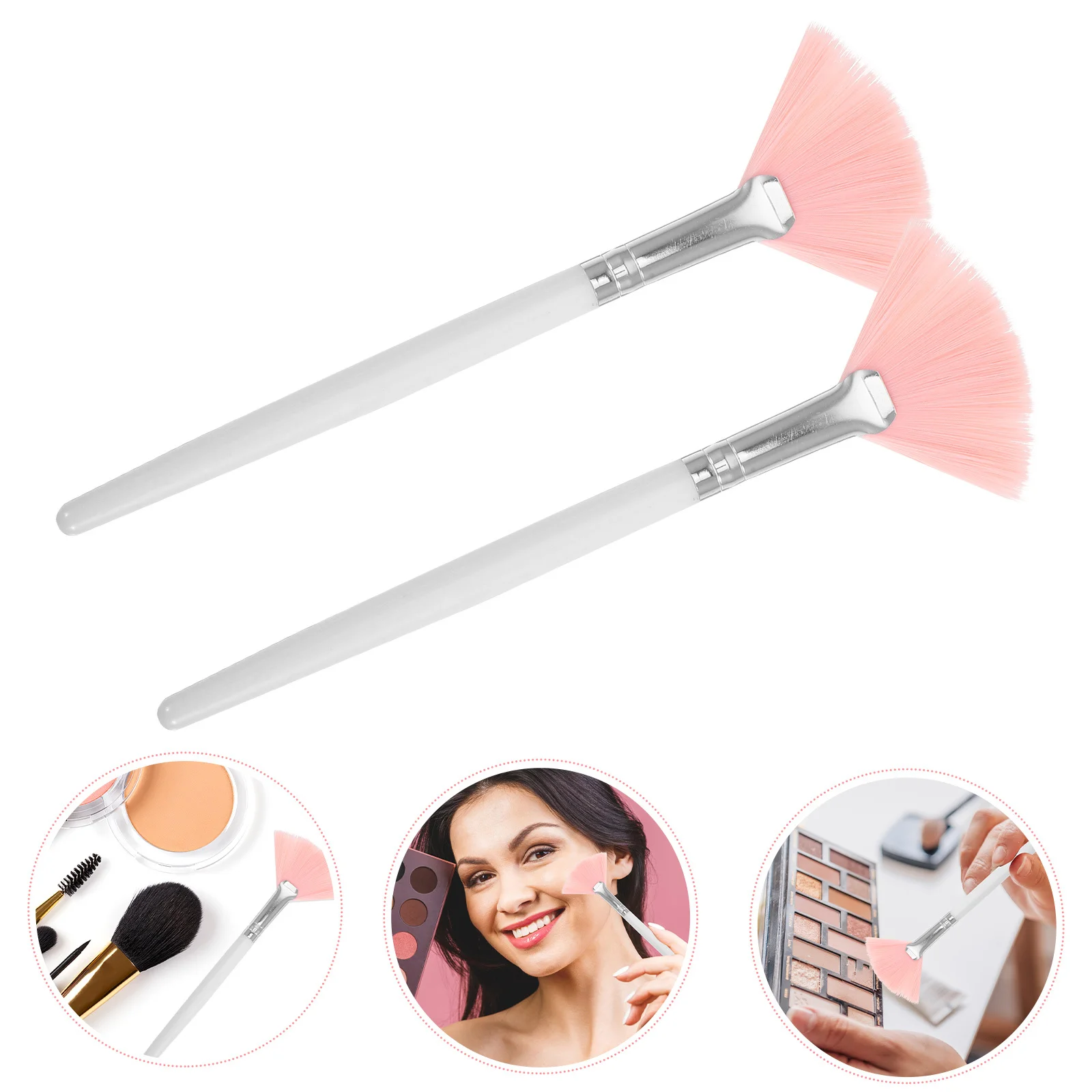 4pcs Fan Makeup Brush Set Sturdy Handle Comfortable Grip For Powder Foundation Blending Highlighting Contour Shading Facial
4pcs Fan Makeup Brush Set Sturdy Handle Comfortable Grip For Powder Foundation Blending Highlighting Contour Shading Facial