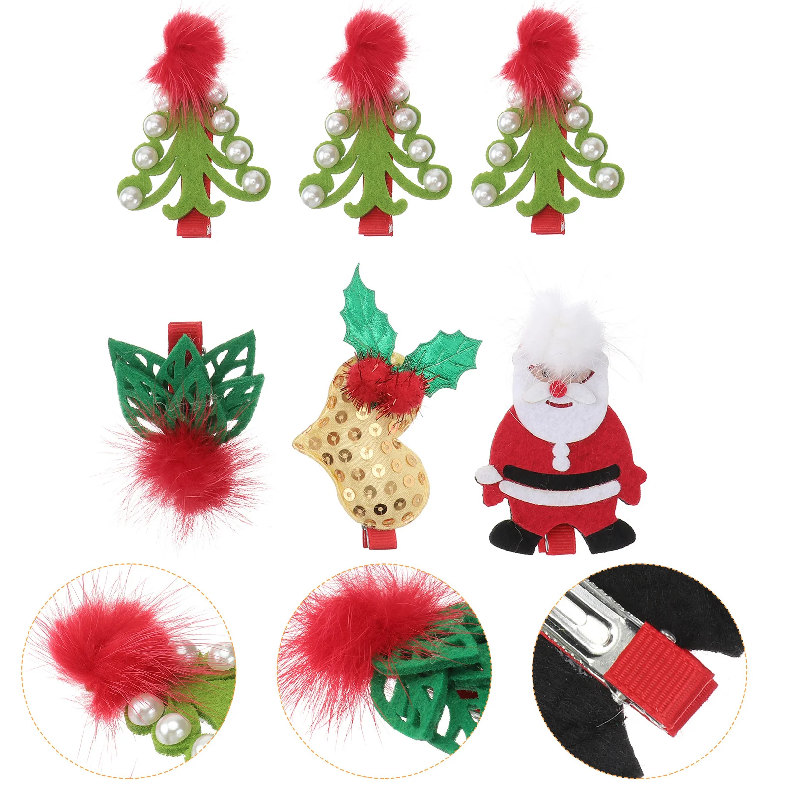 6Pcs Christmas Tree Hair Clips Durable Kids Lovely Hairpin Party Hair Accessories Children Fashion Xmas Decoration
6Pcs Christmas Tree Hair Clips Durable Kids Lovely Hairpin Party Hair Accessories Children Fashion Xmas Decoration