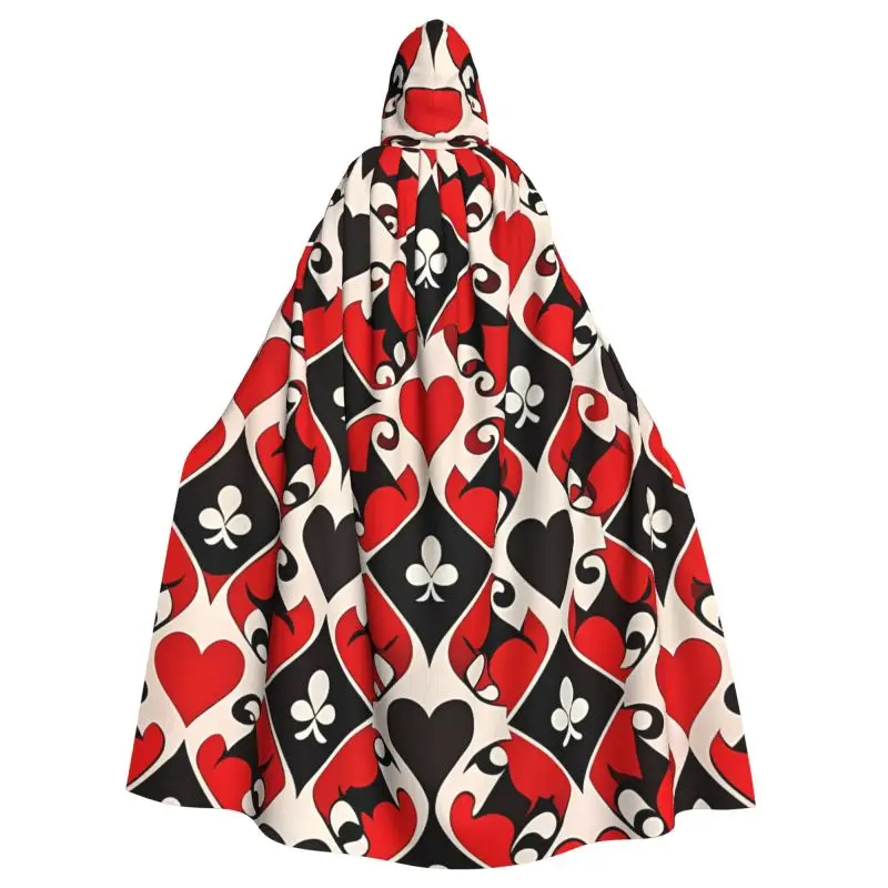Poker Red Black Alice in Wonderland Hooded Cloak Unisex Hood Cloak Cosplay Medieval Costume Witch Wicca Elf Purim Carnival Party
Poker Red Black Alice in Wonderland Hooded Cloak Unisex Hood Cloak Cosplay Medieval Costume Witch Wicca Elf Purim Carnival Party