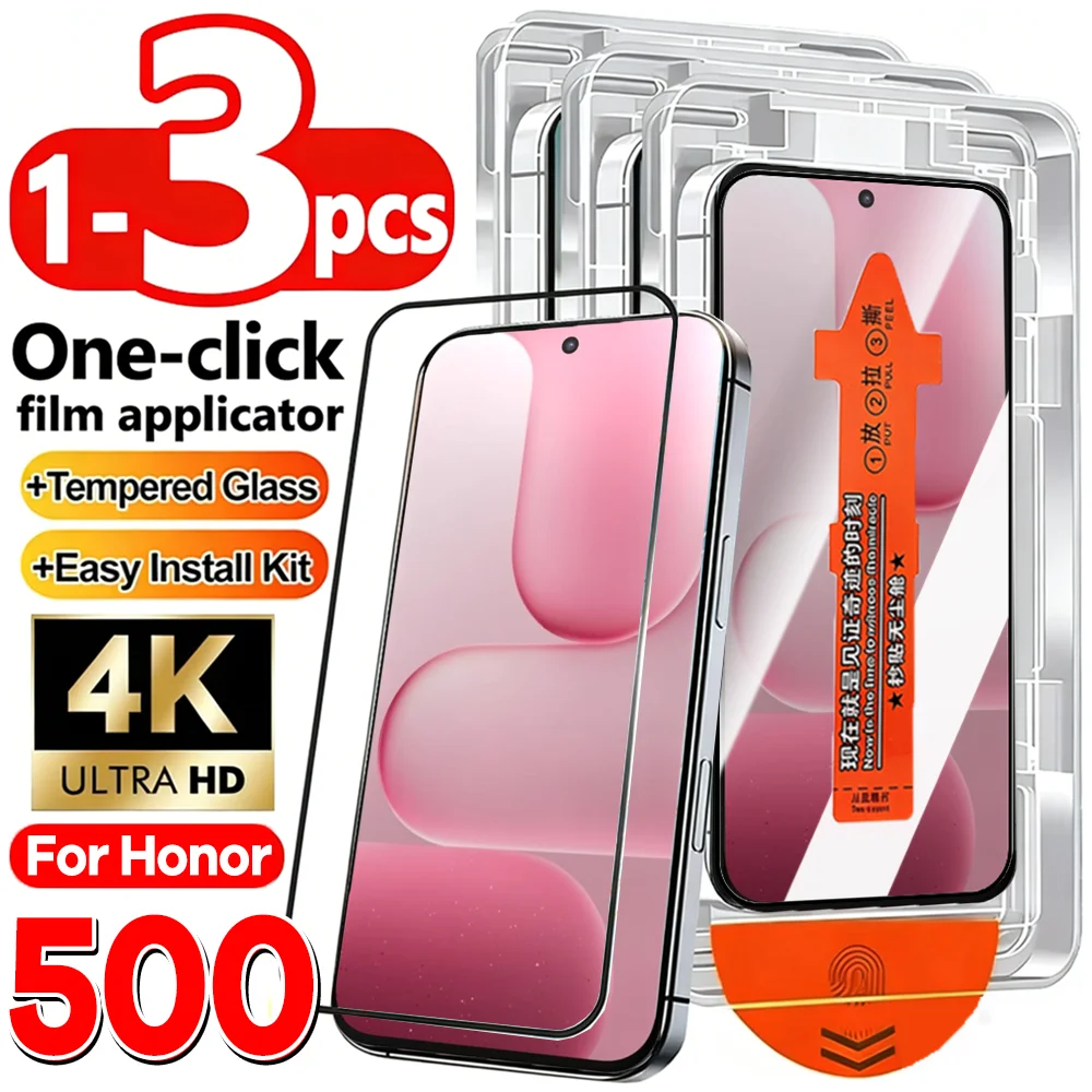 1-3Set HD Clear Tempered Glass with Easy Installation Dust Free Cover for Honor 500/500 Pro Screen Protector Anti-scratch Films
1-3Set HD Clear Tempered Glass with Easy Installation Dust Free Cover for Honor 500/500 Pro Screen Protector Anti-scratch Films