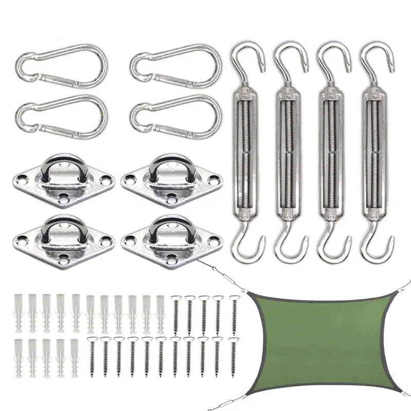 Stainless Steel Sun Shade Sail Install Attachment Set Heavy Duty Camping Tent Hardware Kit for Home Garden Sunshade Fixing Tools
Stainless Steel Sun Shade Sail Install Attachment Set Heavy Duty Camping Tent Hardware Kit for Home Garden Sunshade Fixing Tools