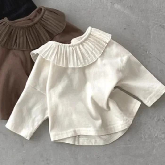 Baby Clothing Kids Sweet Lapel Solid Color Base Shirt Long Sleeve Korean Style All Match Top Spring and Autumn New Girl Baby Top
Baby Clothing Kids Sweet Lapel Solid Color Base Shirt Long Sleeve Korean Style All Match Top Spring and Autumn New Girl Baby Top