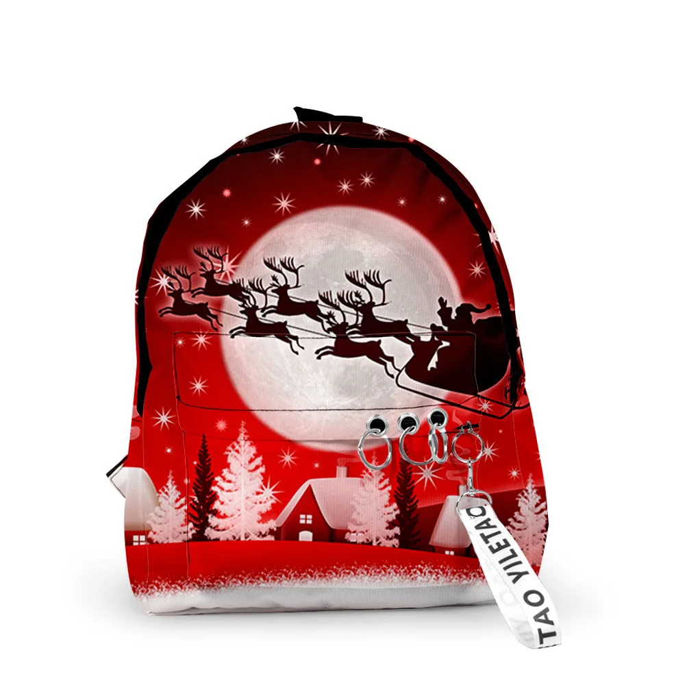 Cartoon Youthful Christmas Notebook School Bags Notebook Backpacks 3D Print Oxford Waterproof Key Chain Small Travel Bags
Cartoon Youthful Christmas Notebook School Bags Notebook Backpacks 3D Print Oxford Waterproof Key Chain Small Travel Bags