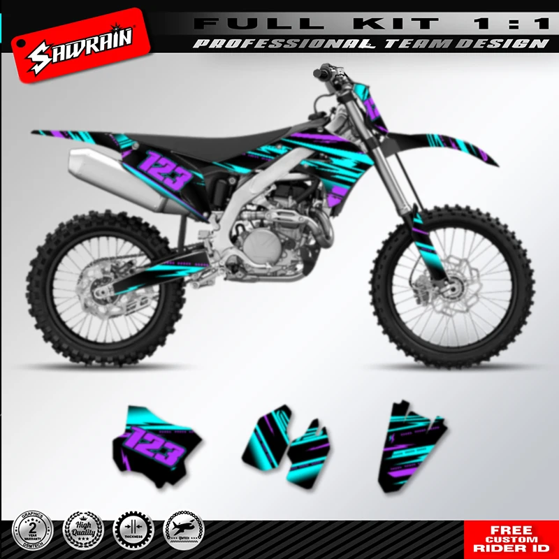 Sawrain для KAWASAKI KXF 450 KX 250 2019-2023 KXF 250 KX 250 2021-2024, наборы наклеек с графикой мотоцикла на заказ
Sawrain для KAWASAKI KXF 450 KX 250 2019-2023 KXF 250 KX 250 2021-2024, наборы наклеек с графикой мотоцикла на заказ