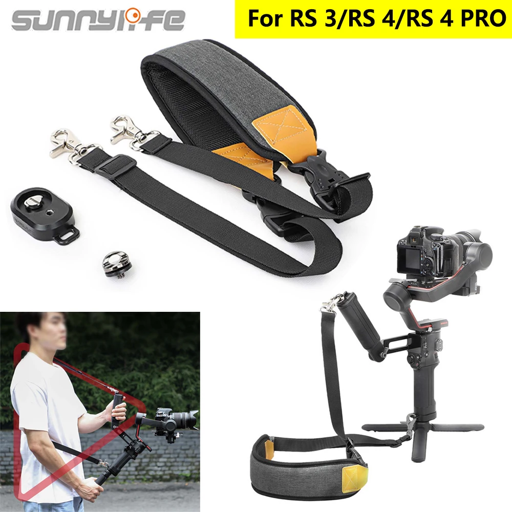 Sunnylife Adjustable Shoulder Strap For DJI RS 3/RS 4/RS 4 Pro Decompression Neck Strap Lanyard Stabiliser Gimbal Accessories
Sunnylife Adjustable Shoulder Strap For DJI RS 3/RS 4/RS 4 Pro Decompression Neck Strap Lanyard Stabiliser Gimbal Accessories