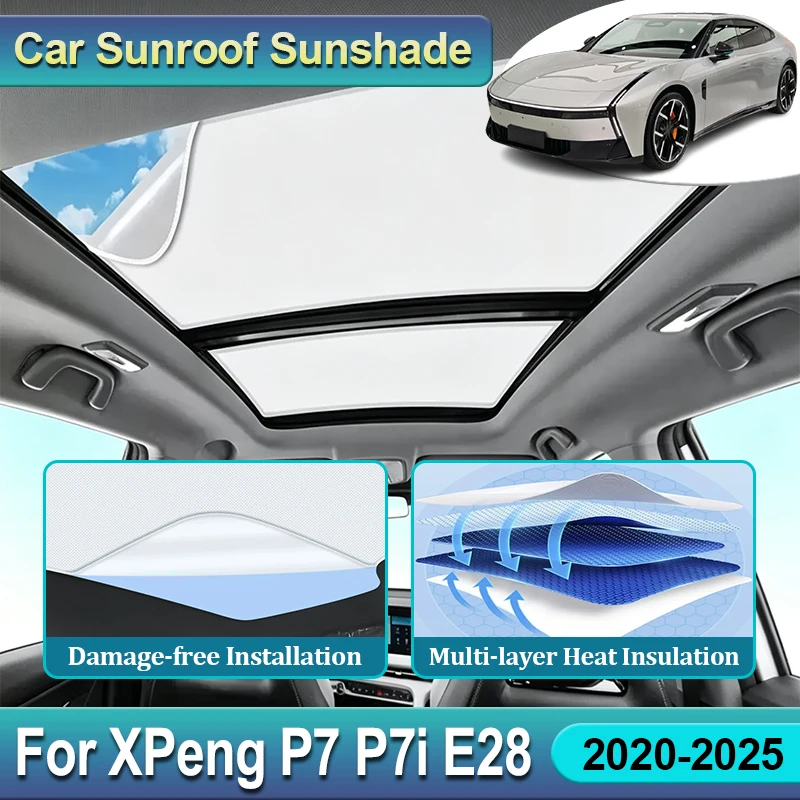 For XPeng P7 P7i E28 MK1 2020~2025 Accessories Interior Heat Insulation Sunroof Cover Sunshade Panoramic Sunroof Car Sun Visor
For XPeng P7 P7i E28 MK1 2020~2025 Accessories Interior Heat Insulation Sunroof Cover Sunshade Panoramic Sunroof Car Sun Visor