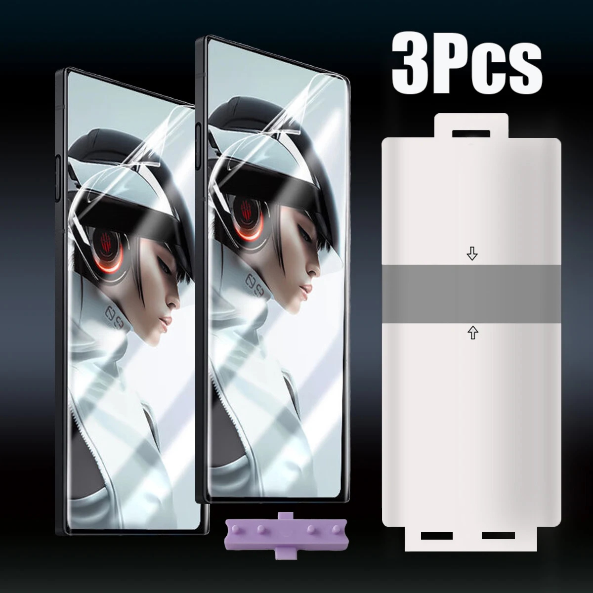 3Pcs Front Hydrogel Protective Film For Nubia Red Magic 10 9 Pro Plus TPU Full Cover Screen Protector Gel Film with tools
3Pcs Front Hydrogel Protective Film For Nubia Red Magic 10 9 Pro Plus TPU Full Cover Screen Protector Gel Film with tools