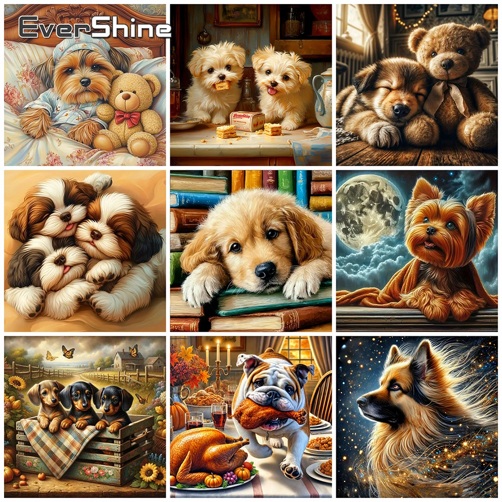EverShine Diamond Mosaic Dogs Full Square Drill Painting Animal Rhinestones Picture 5D DIY Embroidery Handicraft Unique Gift
EverShine Diamond Mosaic Dogs Full Square Drill Painting Animal Rhinestones Picture 5D DIY Embroidery Handicraft Unique Gift