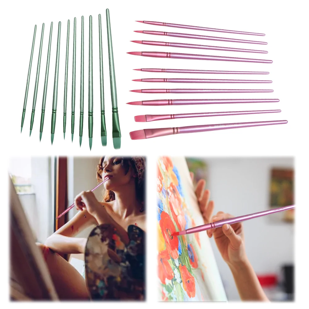 4/6Pcs Watercolor Paint Brushes Paint Brushes Set Nylon Hair Pointed Tip Paint Brushes Set Long Handle for Miniature Model
4/6Pcs Watercolor Paint Brushes Paint Brushes Set Nylon Hair Pointed Tip Paint Brushes Set Long Handle for Miniature Model