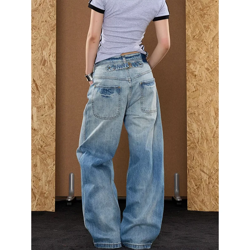 Women Blue Gothic Y2k Jeans Vintage 2000s Harajuku Jean Pants American Style Baggy Denim Trousers Alternative Clothes
Women Blue Gothic Y2k Jeans Vintage 2000s Harajuku Jean Pants American Style Baggy Denim Trousers Alternative Clothes
