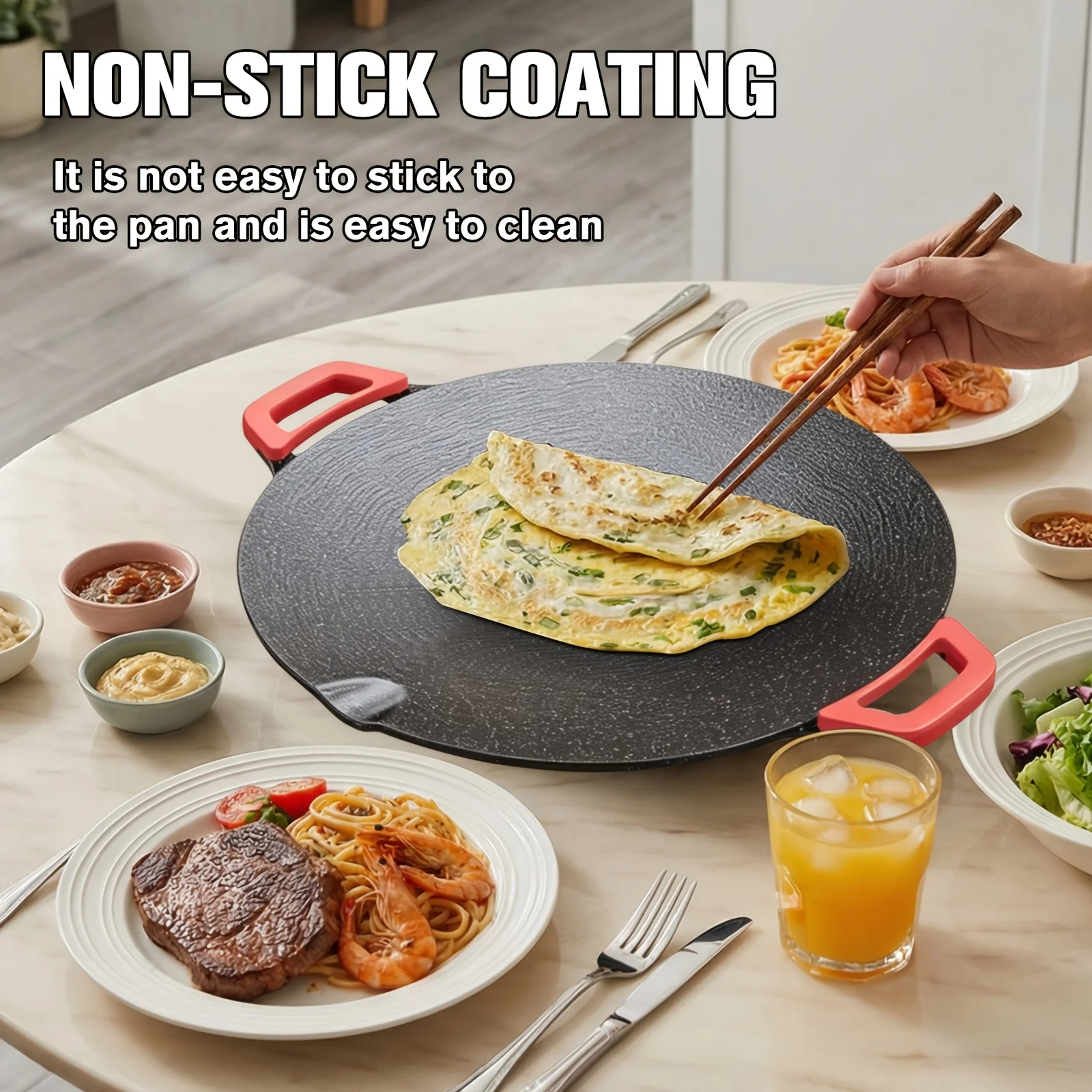 Non-Stick Electric Grill Pan, Adjustable Temperature, Easy to Clean3. Smokeless Electric BBQ Grill, Non-Stick Griddle for Home
Non-Stick Electric Grill Pan, Adjustable Temperature, Easy to Clean3. Smokeless Electric BBQ Grill, Non-Stick Griddle for Home