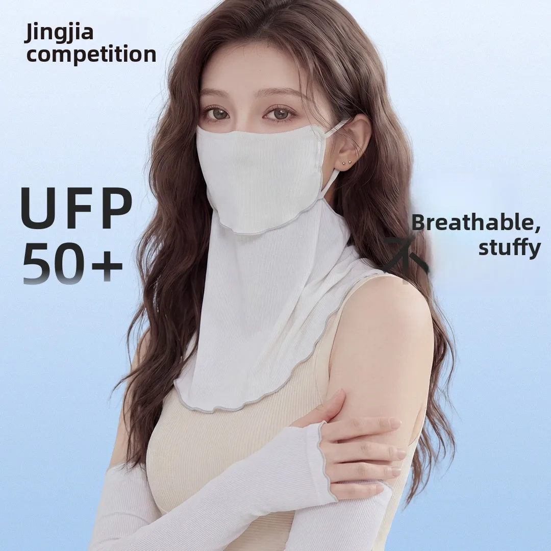 Drinking water, sunscreen mask, women's ice silk breathable neck protection, UV protection, outdoor sunscreen lace
Drinking water, sunscreen mask, women's ice silk breathable neck protection, UV protection, outdoor sunscreen lace