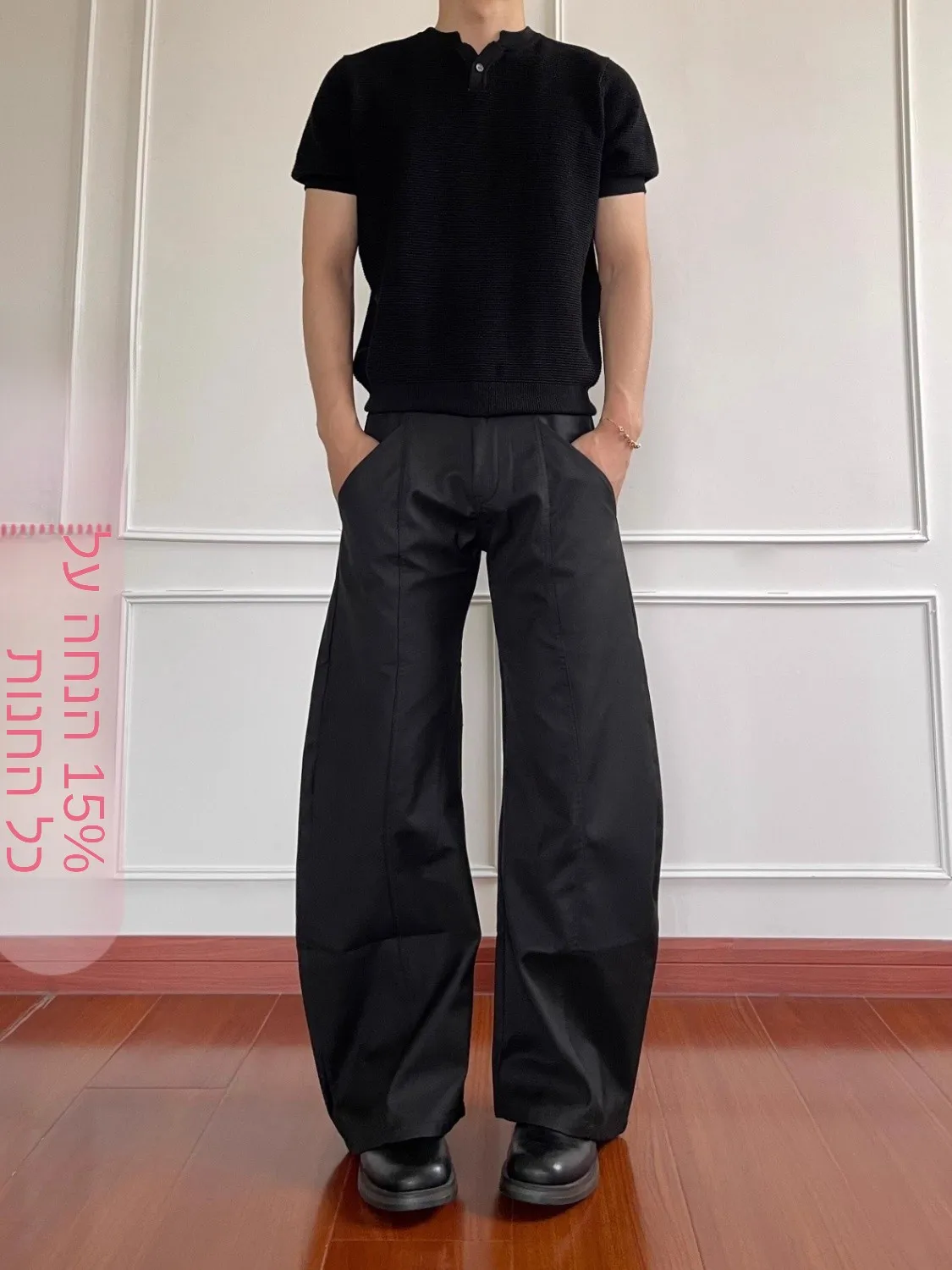 American Retro Pleated Design Straight Leg Suit Pants Loose And Versatile 3D Cutting Knife Pants Couple Casual Pants
American Retro Pleated Design Straight Leg Suit Pants Loose And Versatile 3D Cutting Knife Pants Couple Casual Pants