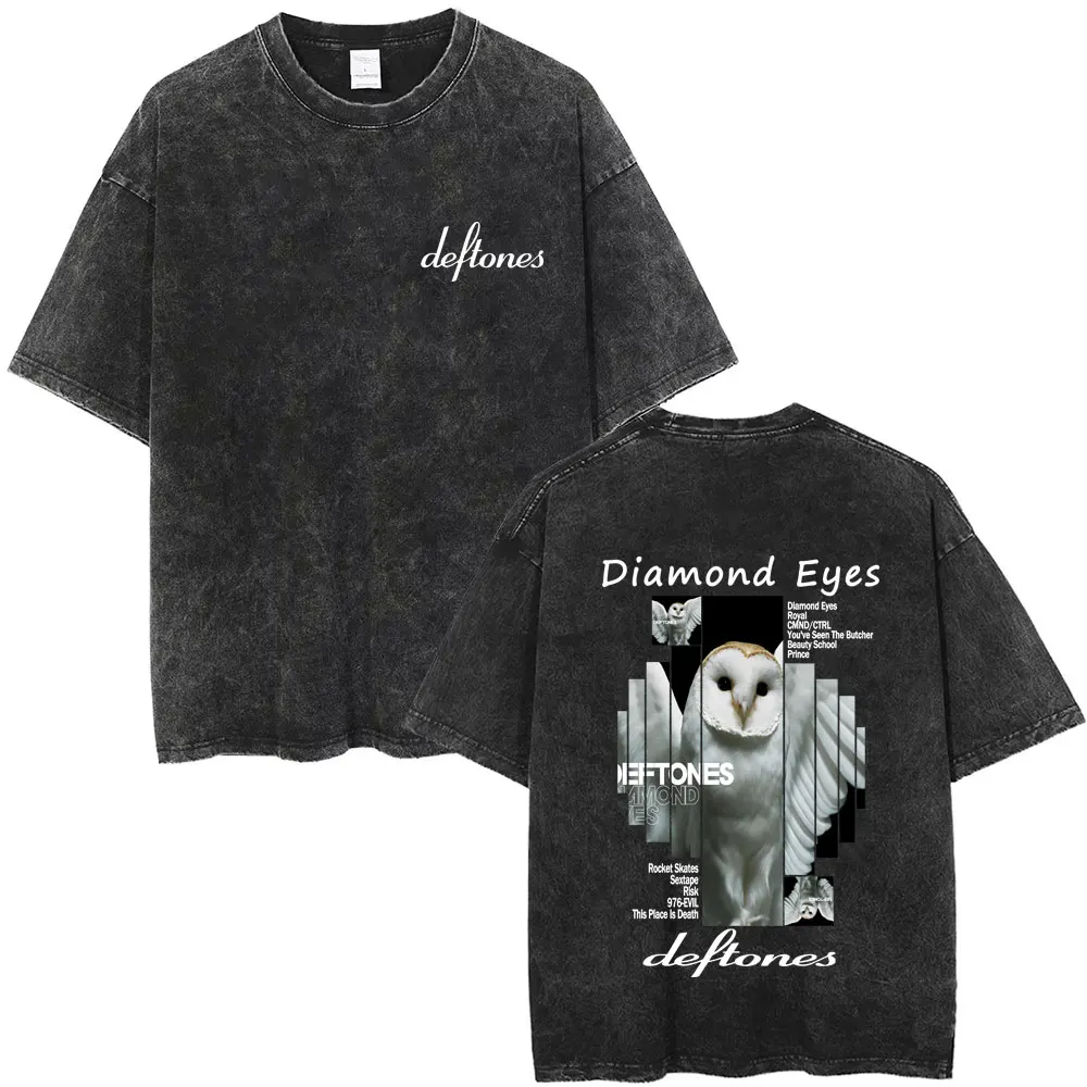 Washed Vintage Deftones Diamond Eyes Album Graphic T-shirt Men Women Retro Rock Pop Music T Shirts Men's Oversized Short Sleeve
Washed Vintage Deftones Diamond Eyes Album Graphic T-shirt Men Women Retro Rock Pop Music T Shirts Men's Oversized Short Sleeve