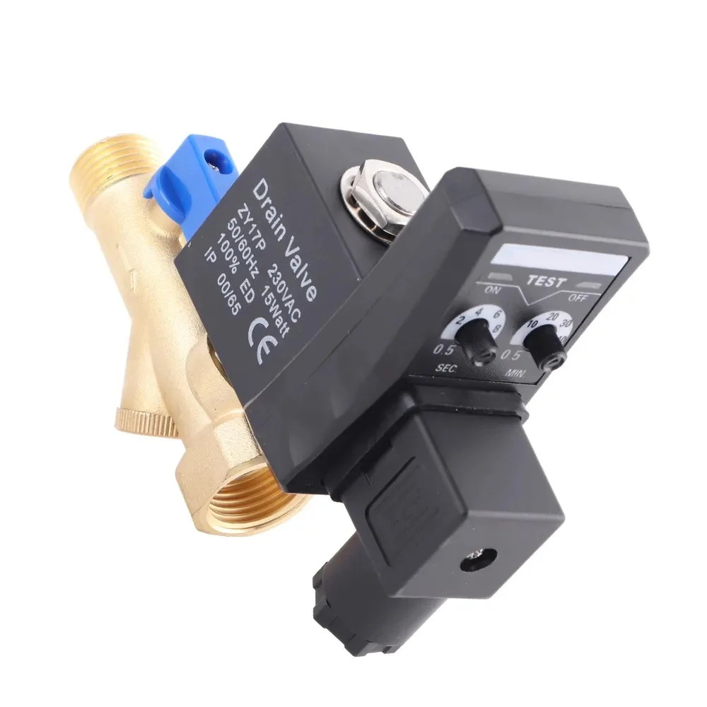 1pcs 1/2" DC24V AC220V Electronic Drain Valve Timed Air Compressor Gas Tank Automatic 2-way Durable Drain Valve
1pcs 1/2" DC24V AC220V Electronic Drain Valve Timed Air Compressor Gas Tank Automatic 2-way Durable Drain Valve