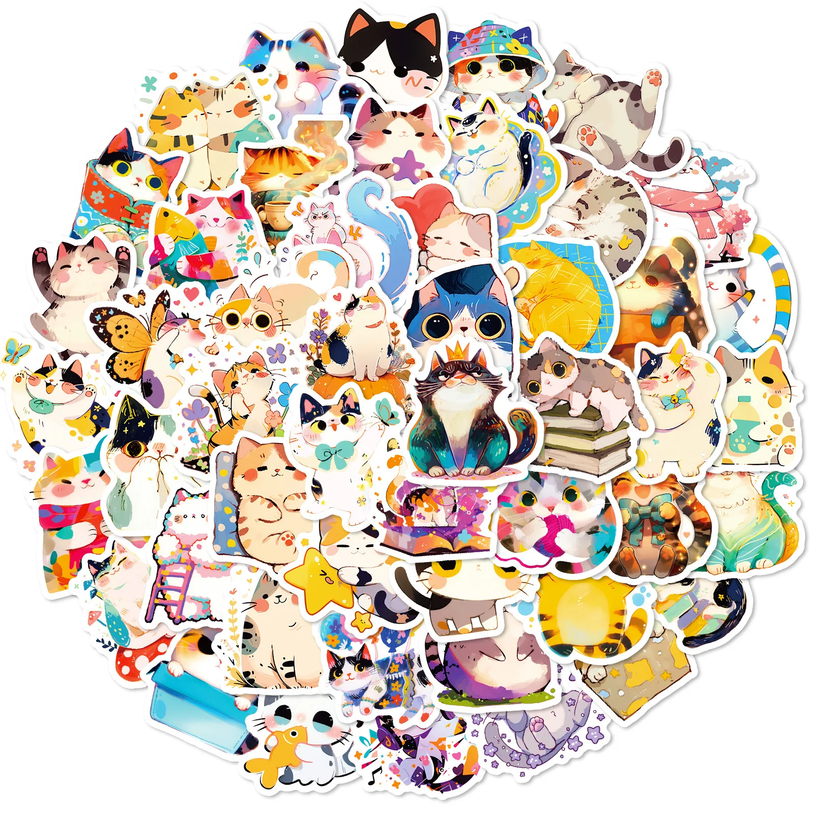 10/50PCS Cute Funny Cat Animal Cartoon Stickers Kawaii Cat Decal For Scrapbooking Guitar Cup Luggage Waterproof Sticker Kid Toys
10/50PCS Cute Funny Cat Animal Cartoon Stickers Kawaii Cat Decal For Scrapbooking Guitar Cup Luggage Waterproof Sticker Kid Toys