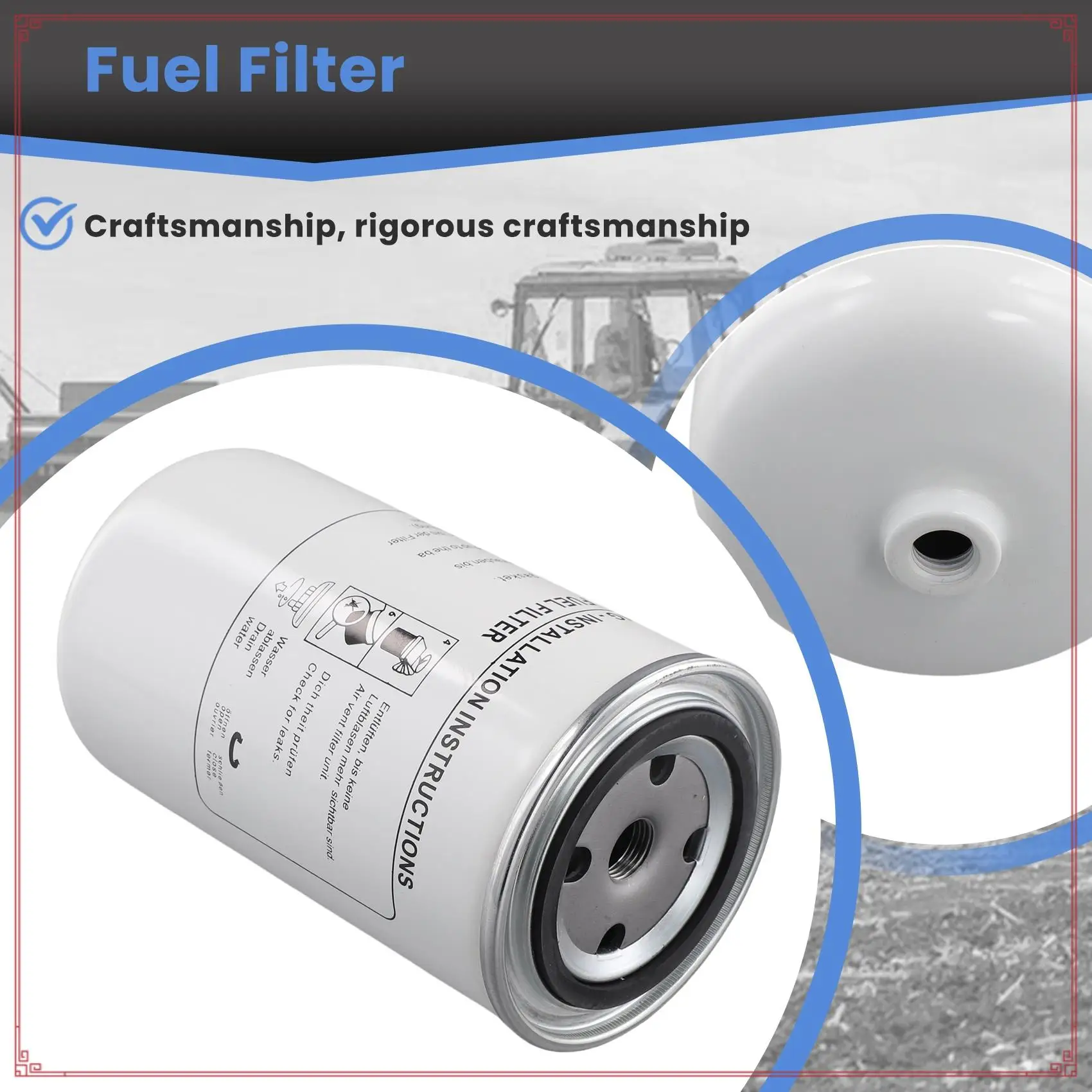 Fuel Filter 04130241 413-0241 Compatible For Deutz Engine D2.9L4 TD2.9L4 TCD2.9L4 TCD3.6L4 Replacement
Fuel Filter 04130241 413-0241 Compatible For Deutz Engine D2.9L4 TD2.9L4 TCD2.9L4 TCD3.6L4 Replacement