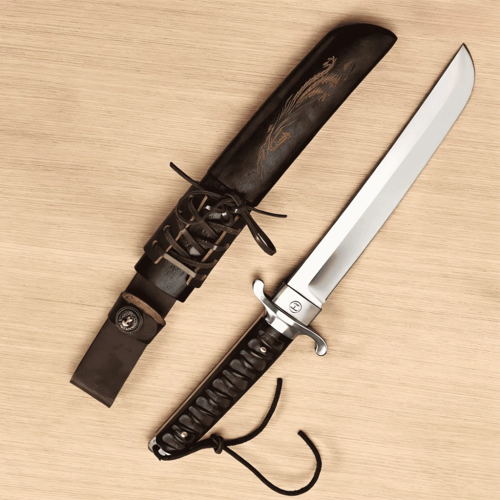 High-hardness kitchen knife with wooden handle, professional stainless steel butcher knife with knife sheath, straight knife
High-hardness kitchen knife with wooden handle, professional stainless steel butcher knife with knife sheath, straight knife