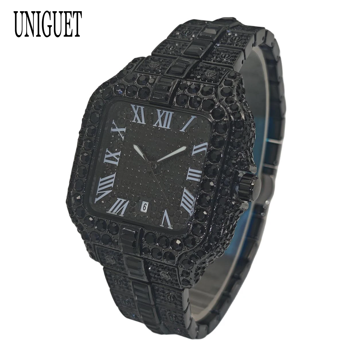 2026 Hot Brand UNIGUET Hip Hop Mens Watch Luxury Full Diamond Square Stainless Steel Quartz Fashion Wristwatch Accessory for Men
2026 Hot Brand UNIGUET Hip Hop Mens Watch Luxury Full Diamond Square Stainless Steel Quartz Fashion Wristwatch Accessory for Men