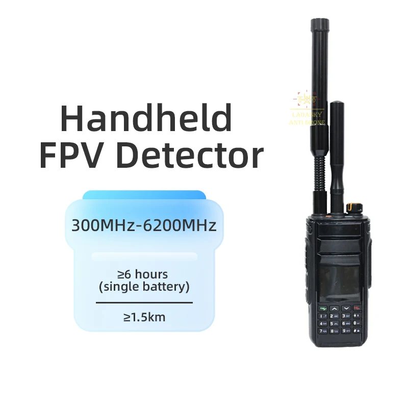 300MHz-6200MHz Handheld Detector Two Antenna Full Band Detection System Portable FPV Identify All Signal
300MHz-6200MHz Handheld Detector Two Antenna Full Band Detection System Portable FPV Identify All Signal