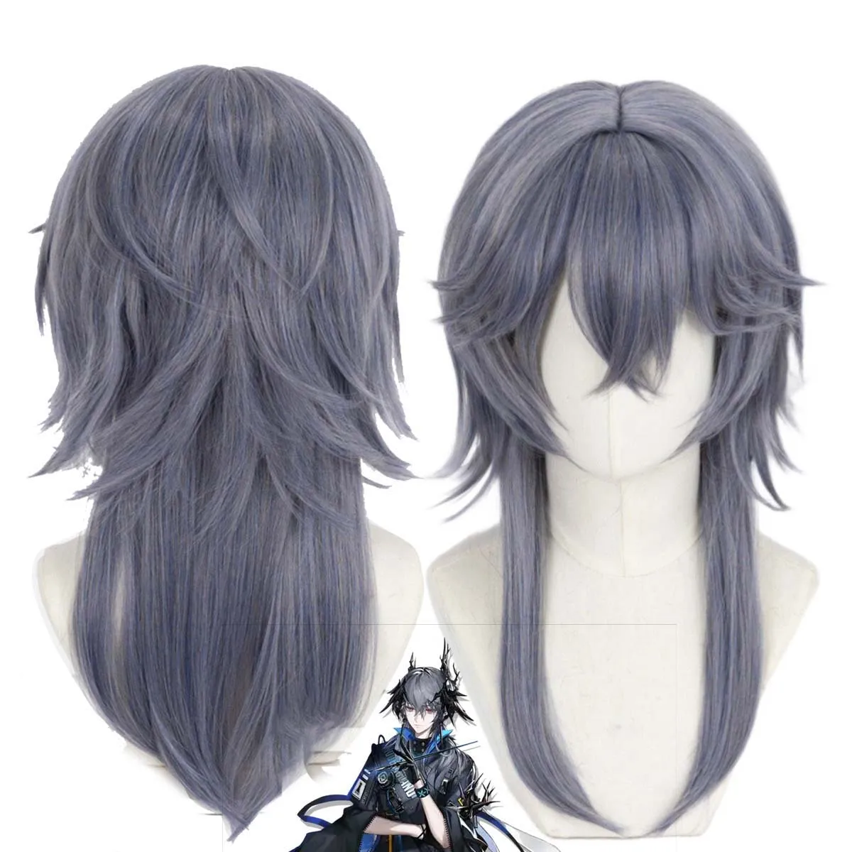 Men Halloween Carnival party Game Arknights Logos Long Gray Wig
Men Halloween Carnival party Game Arknights Logos Long Gray Wig