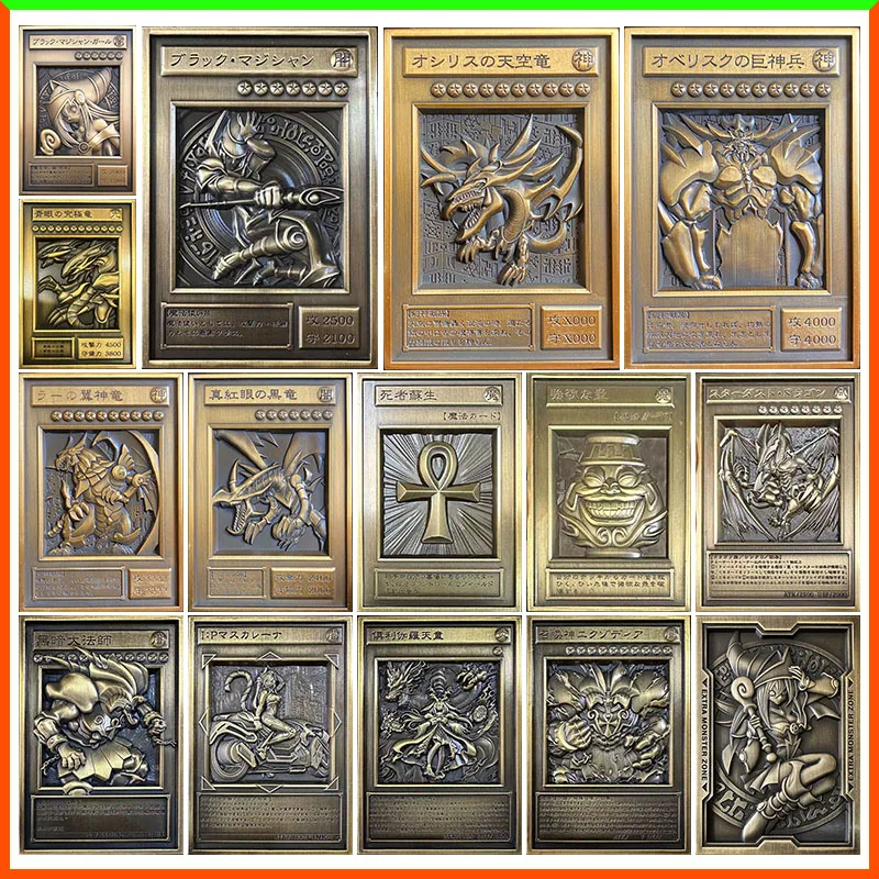 Anime Yu-Gi-Oh DIY ACG Black Magician Girl The Winged Dragon of Ra Masquerena Metal Collectible Card Toys for Boys Birthday Gift
Anime Yu-Gi-Oh DIY ACG Black Magician Girl The Winged Dragon of Ra Masquerena Metal Collectible Card Toys for Boys Birthday Gift