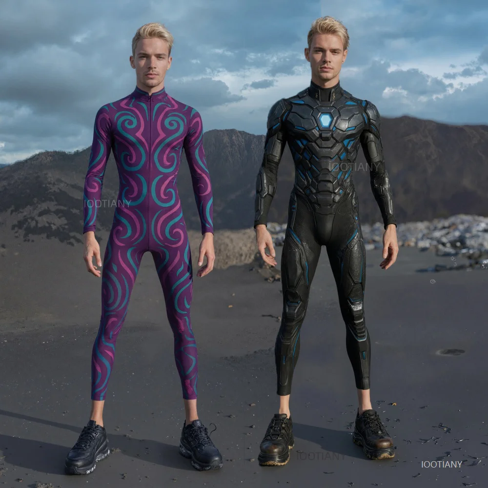 Men's Punk 3d Digital Printing Costume Fashion Robot Cosplay Bodysuit Halloween Jumpsuits Stage Performance Party Tight Costumes
Men's Punk 3d Digital Printing Costume Fashion Robot Cosplay Bodysuit Halloween Jumpsuits Stage Performance Party Tight Costumes