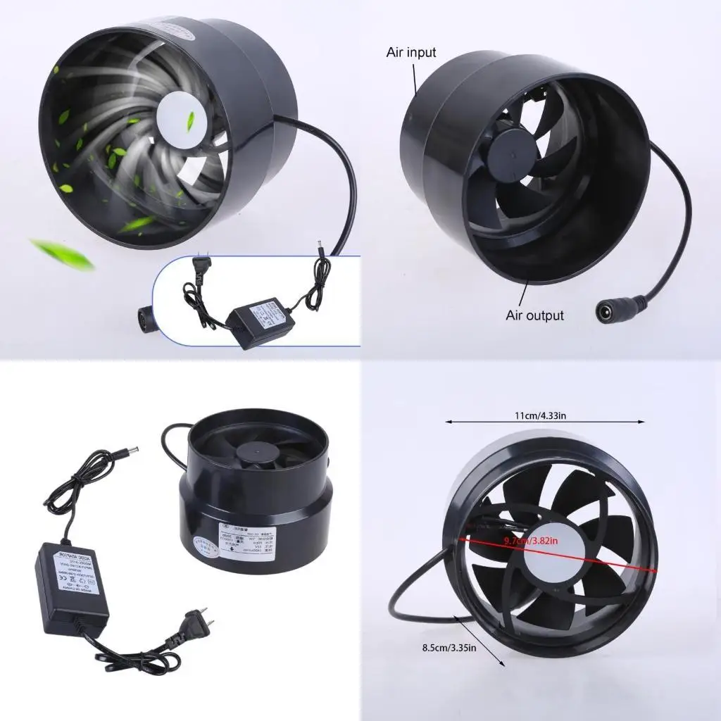 652F Duct Fan Вентилятор мощный встроенный вентилятор экстрактора 12 В 5 Вт воздуходувка 110-100 мм выхлопа воздуха 
652F Duct Fan Вентилятор мощный встроенный вентилятор экстрактора 12 В 5 Вт воздуходувка 110-100 мм выхлопа воздуха
