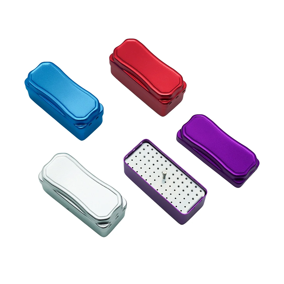1PC 72-Hole Aluminum Sterilization Box Autoclavable Dental Needle Case (Purple/Silver/Red/Blue) for High/Low-Speed Burs
1PC 72-Hole Aluminum Sterilization Box Autoclavable Dental Needle Case (Purple/Silver/Red/Blue) for High/Low-Speed Burs