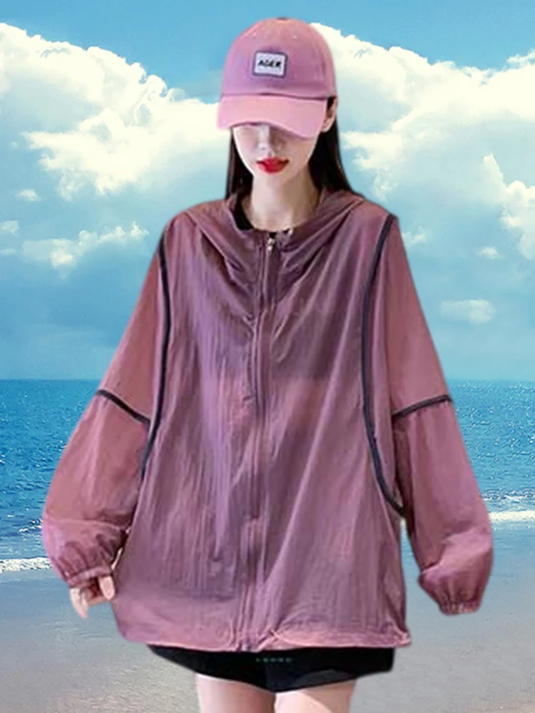 Women's Ice Silk Loose Casual Hooded Sun Protection Clothing Breathable Air Conditioning Shirt Summer New Style 2026
Women's Ice Silk Loose Casual Hooded Sun Protection Clothing Breathable Air Conditioning Shirt Summer New Style 2026