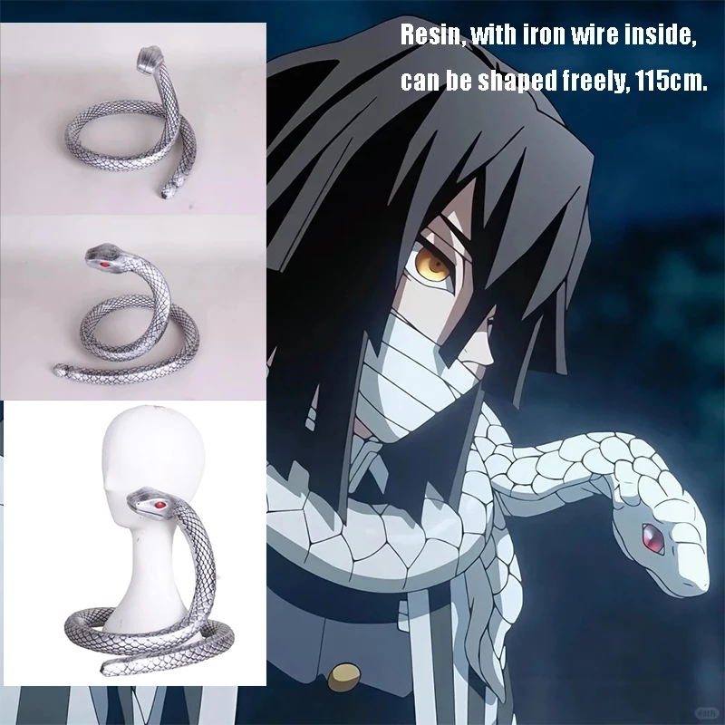 Anime Demon Slayer Cosplay Iguro Obanai Costume Props Accessory White Snake In Stock Resin Iron Wire Inside Halloween Handmade
Anime Demon Slayer Cosplay Iguro Obanai Costume Props Accessory White Snake In Stock Resin Iron Wire Inside Halloween Handmade